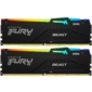 Память оперативная /  Kingston 32GB 6000MT / s DDR5 CL30 DIMM  (Kit of 2) FURY Beast RGB XMP