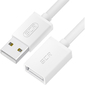 GCR Удлинитель 0.15m USB 2.0 AM / AF,  белый,  GCR-55058
