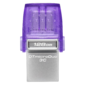 Kingston DTDUO3CG3 / 128GB 128Gb DataTraveler microDuo 3C USB3.0 фиолетовый