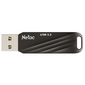 Флеш Диск Netac 64Gb US11 USB Type-A + USB Type-C,  metal / plastic case,  black  (NT03US11C-064G-32BK)