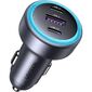 Автомобильное зарядное устройство UGREEN EC307  (45843) 30W 3-Port Fast Car Charger. Цвет: серый