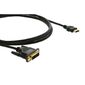 Кабель HDMI-DVI  (Вилка - Вилка),  4, 6 м