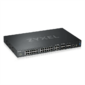 ZyXEL XGS4600-32. Управляемый коммутатор Gigabit Ethernet 3 уровня с 28 разъемами RJ-45 из которых 4 совмещены с SFP-слотами + 4 слота SFP+
