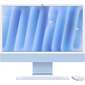 Моноблок Apple iMac A3247 24" 4.5K M4 8 core  (4) 16Gb SSD256Gb 8 core GPU macOS WiFi BT 143W клавиатура мышь Cam синий 4480x2520