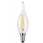 GAUSS 104801207 Светодиодная лампа LED Filament Свеча на ветру E14 7W 580lm 4100К 1 / 10 / 50