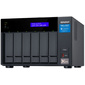 SMB QNAP TVS-672XT-i3-8G 6-Bay NAS,  Intel Core i3-8100T 4-core 3.1 GHz Processor,  8GB DDR4 RAM  (max 32GB RAM),  6x 2.5" / 3.5" SATA HDD / SSD + 2x M.2 PCIe  SSD slot,  2xGbE LAN,  1 x 10GBase-T,  2 x Thunderbolt 3 port