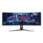 ASUS 49" ROG Strix XG49VQ VA LED изогнутый 3840x1080,  4ms,  450cd / m2,  178° / 178°,  3000:1,  HDMI*2,  DP,  USB-Hub,  144Hz,  HDR,  колонки,  FreeSync,  Tilt,  Swivel,  HAS,  VESA,  Black