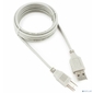 Кабель USB2.0 Cablexpert AM / BM,  медь,  Pro,  1.8м,  серый,  пакет  (CC-USB2-AMBM-6-N)