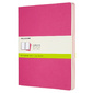 Блокнот Moleskine CAHIER JOURNAL CH023D17 XLarge 190х250мм обложка картон 120стр. нелинованный розовый неон  (3шт)