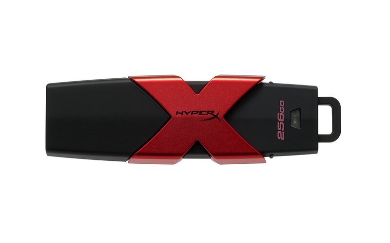 Usb flash карта kingston hxs3 256gb черно красный